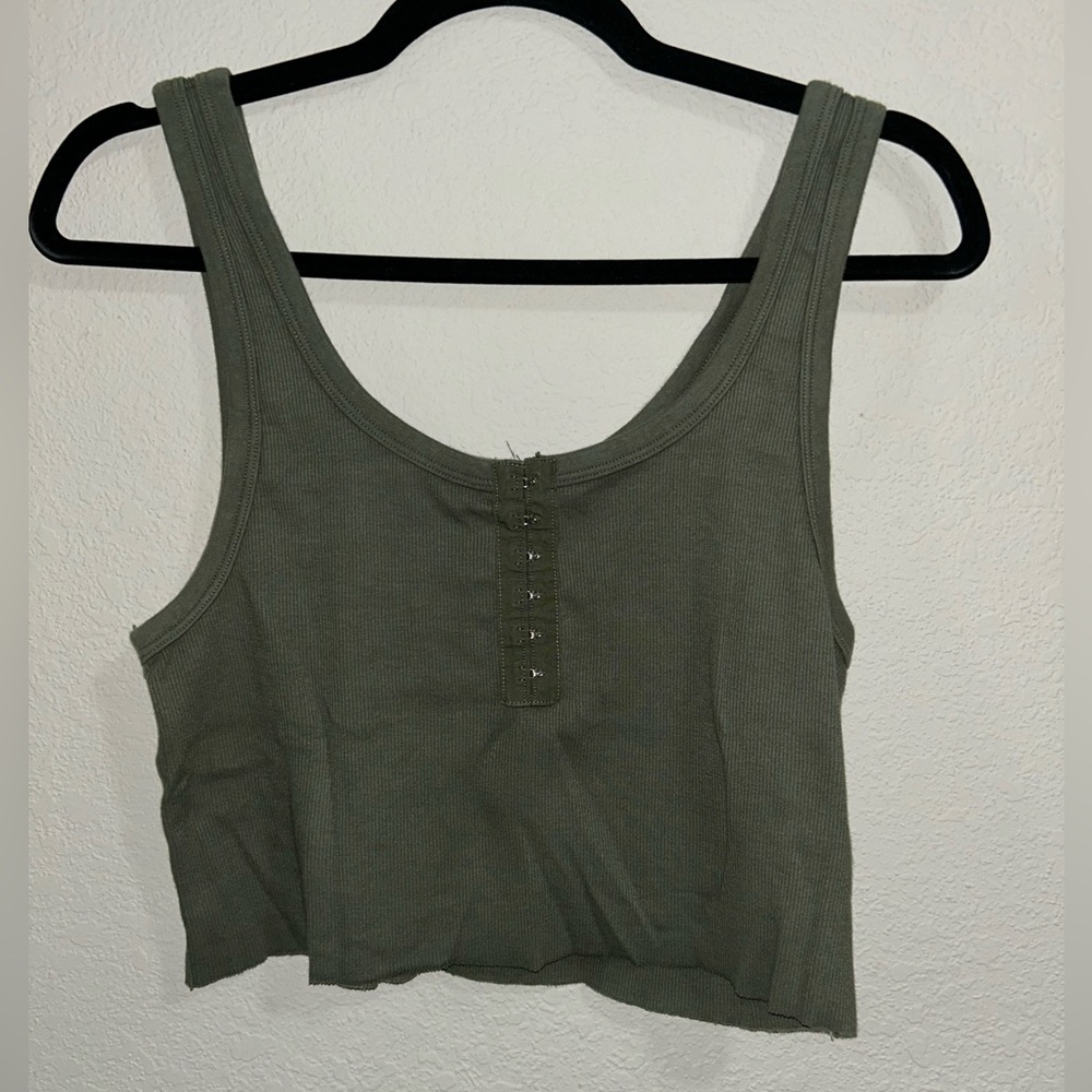 Aerie Tank Top Crop XL Green